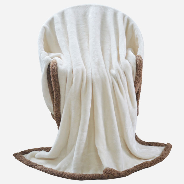 White Furry Couch Throw Peitto Fleece Throw